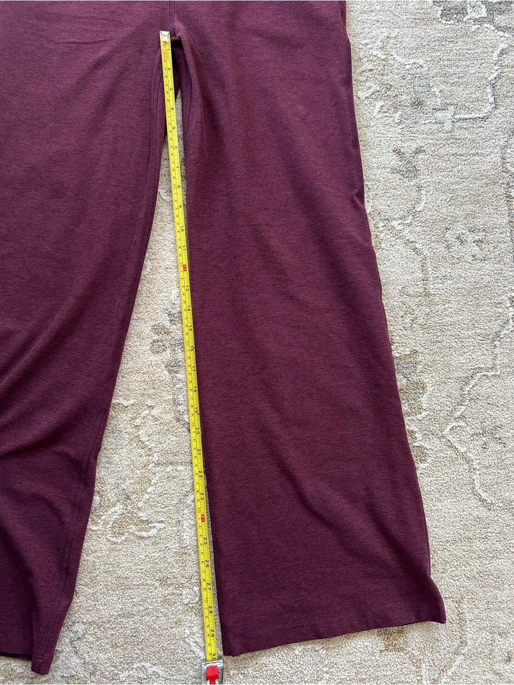 Beyond Yoga Space Dye Laidback Athletic Pants in Midnight Burgundy - Picture 12 of 16